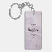 Lavender Delite Flagline Band Trip Pers. Schlüsselanhänger (Vorderseite links)