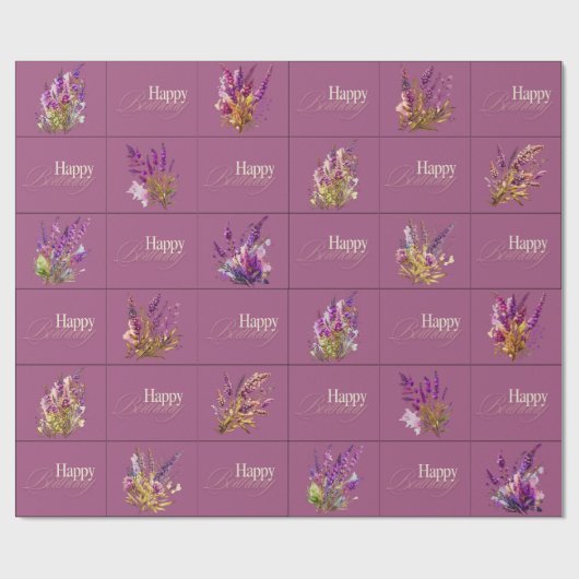 Lavender Design Geschenkpacker Geschenkpapier (Flach)