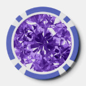 Lavender Diamond Gem Stone Poker Chip Strip Edge (Rückseite)