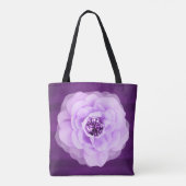 Lavender Diamond Rose Lila Grunge Tasche (Rückseite)
