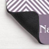 Lavender Diamond Zickzack mit individuelle Name Mousepad (Ecke)