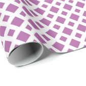 Lavender Diamonds on White Geschenkpapier (Rolleneckpunkt)