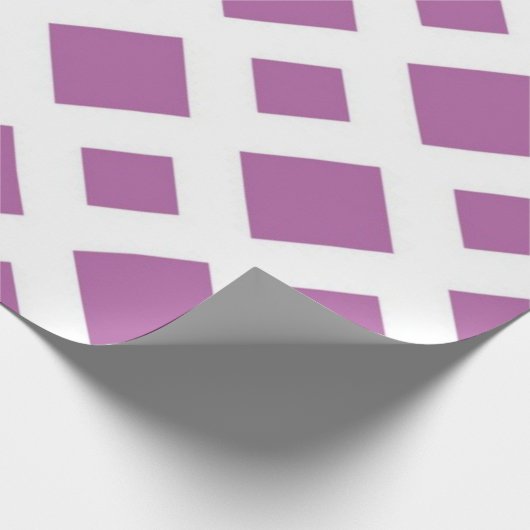 Lavender Diamonds on White Geschenkpapier (Ecke)