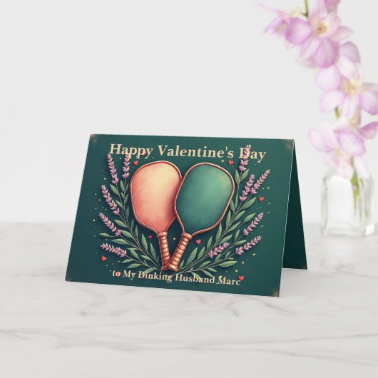 Lavender Dinks & Love Lobs 💘 Valentinstag Karte (Orchidee)