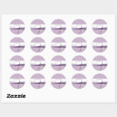 Lavender Dotted Swiss Save the Date Sticker (Blatt)