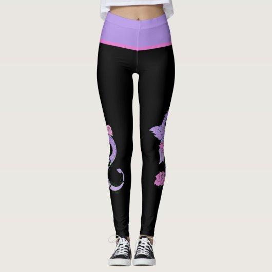 Lavender Dragon Leggings (Vorderseite)