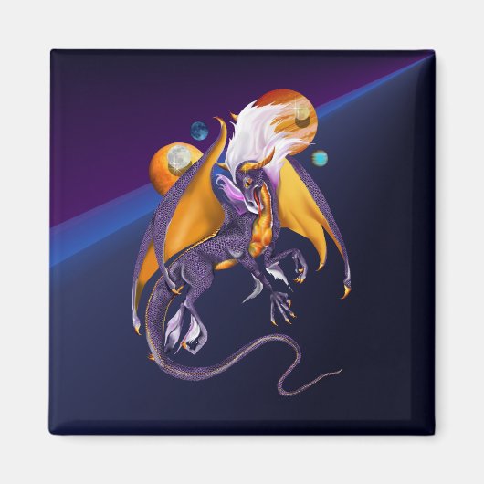 Lavender Dragon Magnet (Vorne)