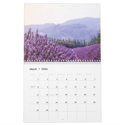 Lavender Dream Calendar Kalender (Mär 2026)