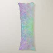 Lavender Dream Neon Pastel Alcohol Tinte Abstrakt Seitenschläferkissen (Vorderseite Vertikal)