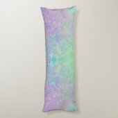 Lavender Dream Neon Pastel Alcohol Tinte Abstrakt Seitenschläferkissen (Rückseite (Vertikal))