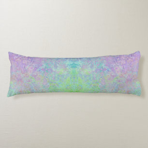 Lavender Dream Neon Pastel Alcohol Tinte Abstrakt Seitenschläferkissen