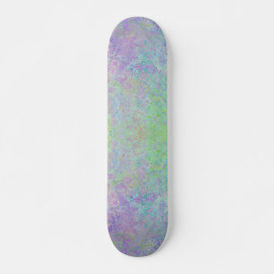Lavender Dream Neon Pastel Alcohol Tinte Abstrakt Skateboard