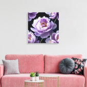 Lavender Dream Peonies Leinwanddruck (Insitu (Wohnzimmer))