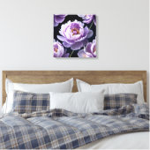 Lavender Dream Peonies Leinwanddruck (Insitu (Schlafzimmer))