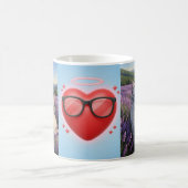 Lavender Dreams: A Gaze of Serenity Kaffeetasse (Mittel)