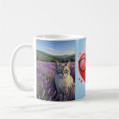 Lavender Dreams: A Gaze of Serenity Kaffeetasse (Links)