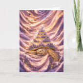 Lavender Dreams Birthday cake Sulcata tortoise Karte (Vorderseite)