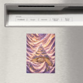 Lavender Dreams Birthday cake Sulcata tortoise Magnet (In Situ (Geschirrspüler))