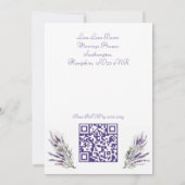 Lavender Dreams: Einladung zur Hochzeitsfeier (Rückseite)