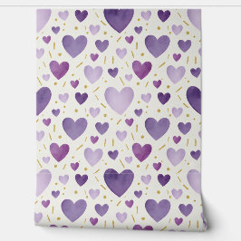 Lavender Dreams & Gilded Hearts Tapete