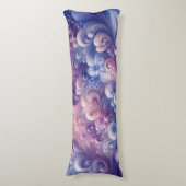 Lavender Dreams Pastel Swirl Muster Seitenschläferkissen (Vorderseite Vertikal)