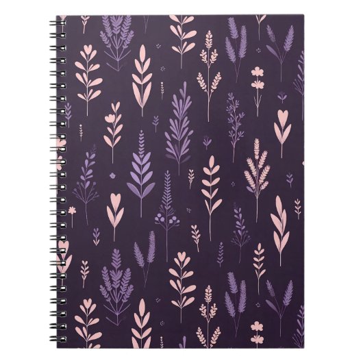 Lavender Dreams Pattern Notizblock (Vorderseite)