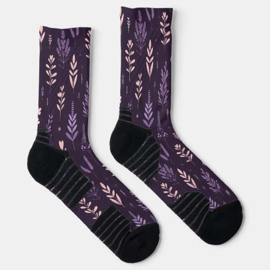 Lavender Dreams Pattern Socken (Rechts)