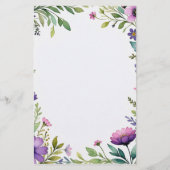 Lavender Dreams Stationery Briefpapier (Rückseite)