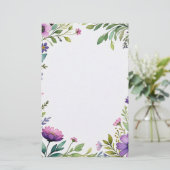 Lavender Dreams Stationery Briefpapier (Stehend Vorderseite)