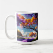 **"Lavender Dreams Under Jacaranda Skies"*** Kaffeetasse (Links)