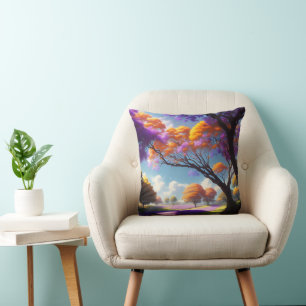 Lavender Dreams Under Jacaranda Skies, Kissen