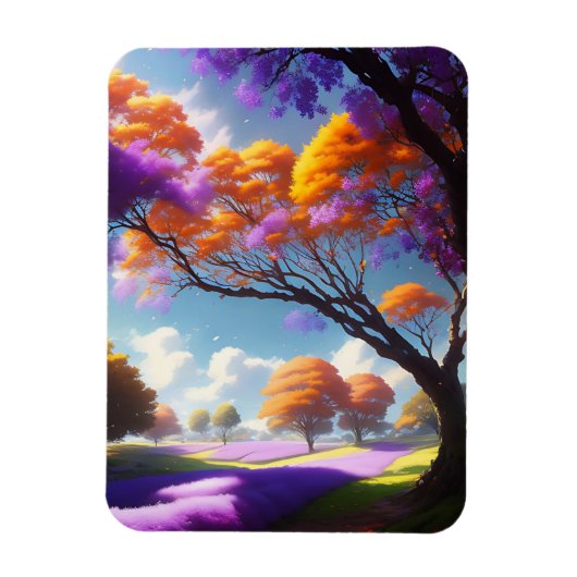 Lavender Dreams Under Jacaranda Skies, Magnet (Vertikal)