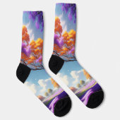 Lavender Dreams Under Jacaranda Skies, Socken (Rechts)