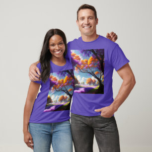 Lavender Dreams Under Jacaranda Skies, T-Shirt
