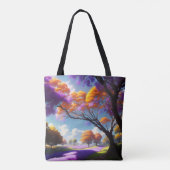 Lavender Dreams Under Jacaranda Skies, Tasche (Rückseite)