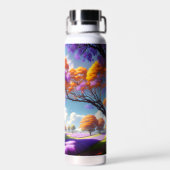 Lavender Dreams Under Jacaranda Skies, Trinkflasche (Rückseite)
