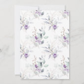 Lavender Dreams Wedding Einladung (Rückseite)