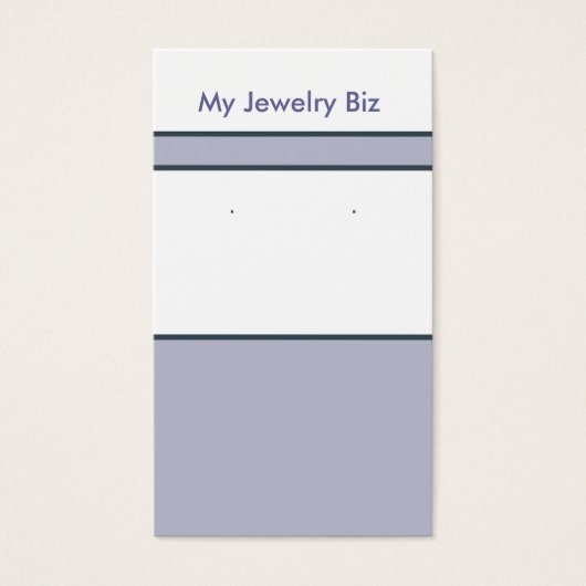 Lavender Earring Cards (Vorderseite)