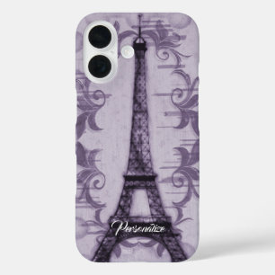 Lavender Eiffel Tower iPhone Case