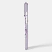 Lavender Eiffel Tower iPhone Case (Rückseite / Links)