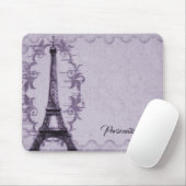 Lavender Eiffel Tower Mousepad (Mit Mouse)