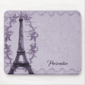 Lavender Eiffel Tower Mousepad (Vorne)
