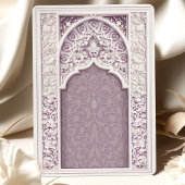 Lavender Elegance Ismic Wedding Einladung