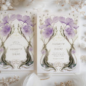 Lavender Elegance Jugendstil Einladung
