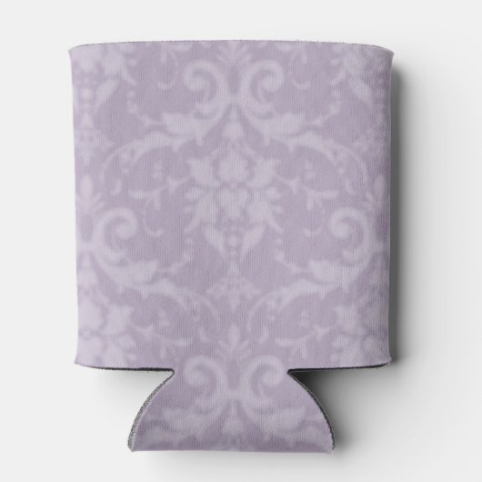 Lavender Elegant Damask Dosenkühler (Rückseite)