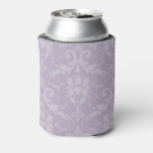 Lavender Elegant Damask Dosenkühler (Kanne Rückseite)