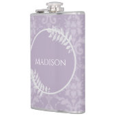 Lavender Elegant Damask Flask Flachmann (Links)