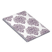 Lavender Elegant Damask Notizblock (Rechte Seite)