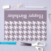 Lavender Elegant-Hahnentrittmuster mit benutzerdef Seidenpapier (Handwerk)