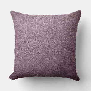 Lavender Elegant Leather Look Kissen